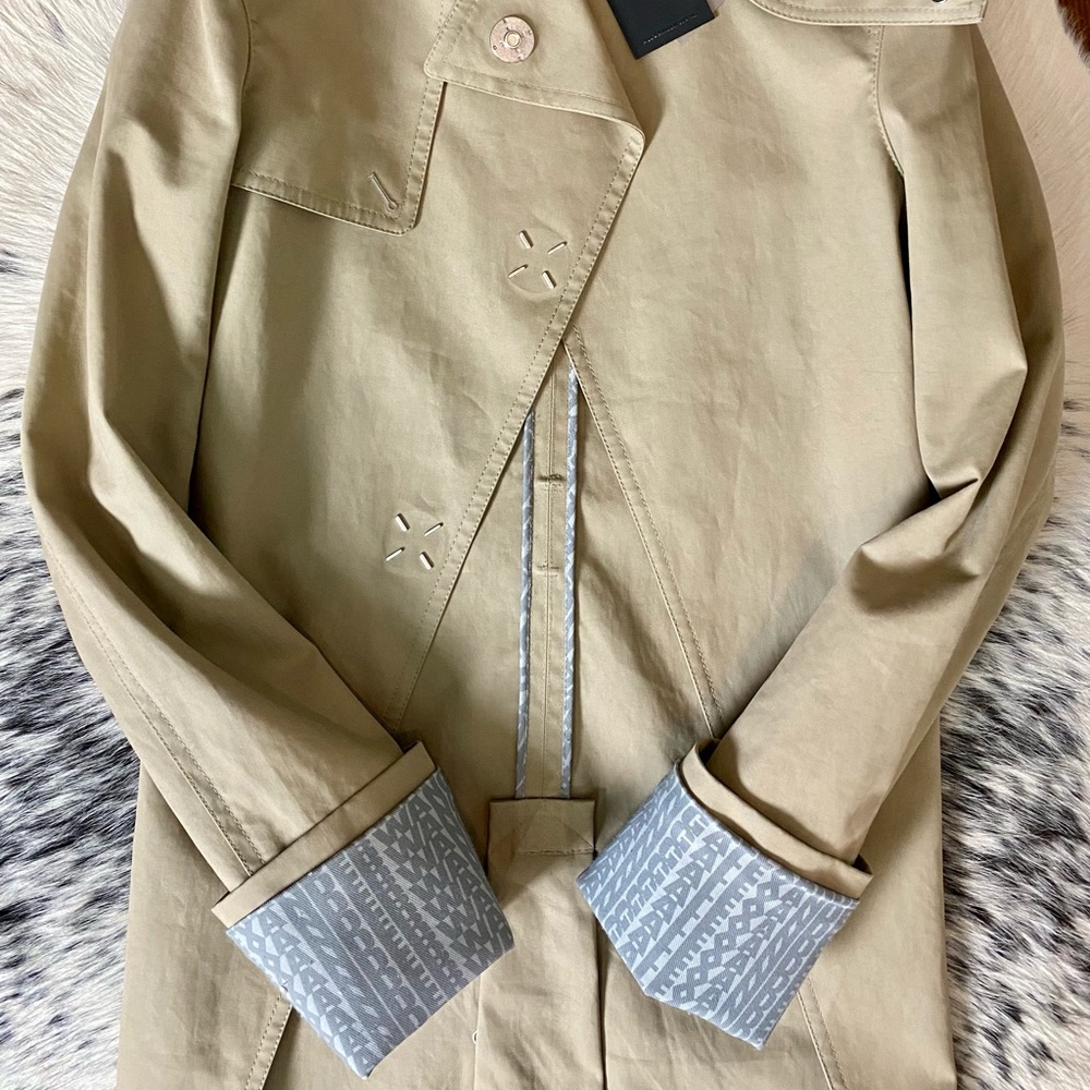 Alexander Wang Beige and Gray Trench Coat - Picture 10 of 16